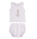Lynn Bib Tank Set - Lavender