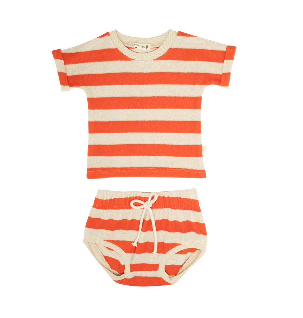 Addie Terry Set - Coral