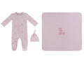 Baby Blocks Footie 3PC Set - Pink