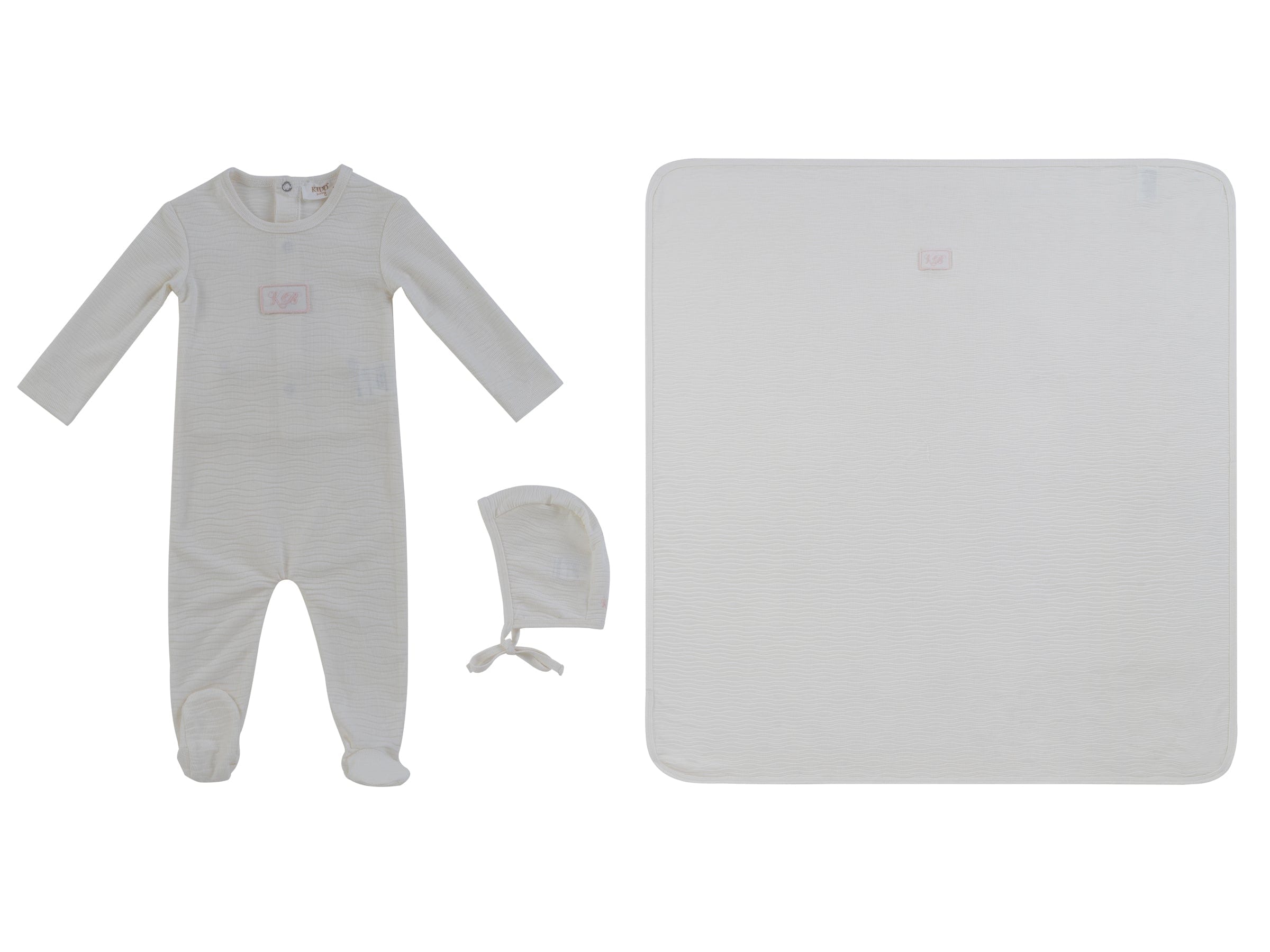 KB Patch Footie 3PC Set - Pink