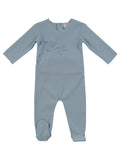 Flutter Bow Footie - Blue