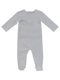 Flutter Bow Footie - Natural