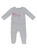 Flutter Bow Footie - Red