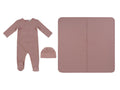 Flutter Bow Footie 3PC Set - Pink