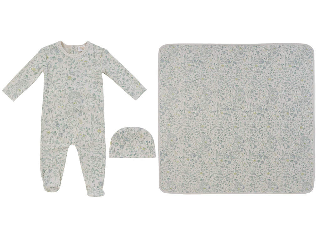 Sprout Footie 3PC Set - Blue