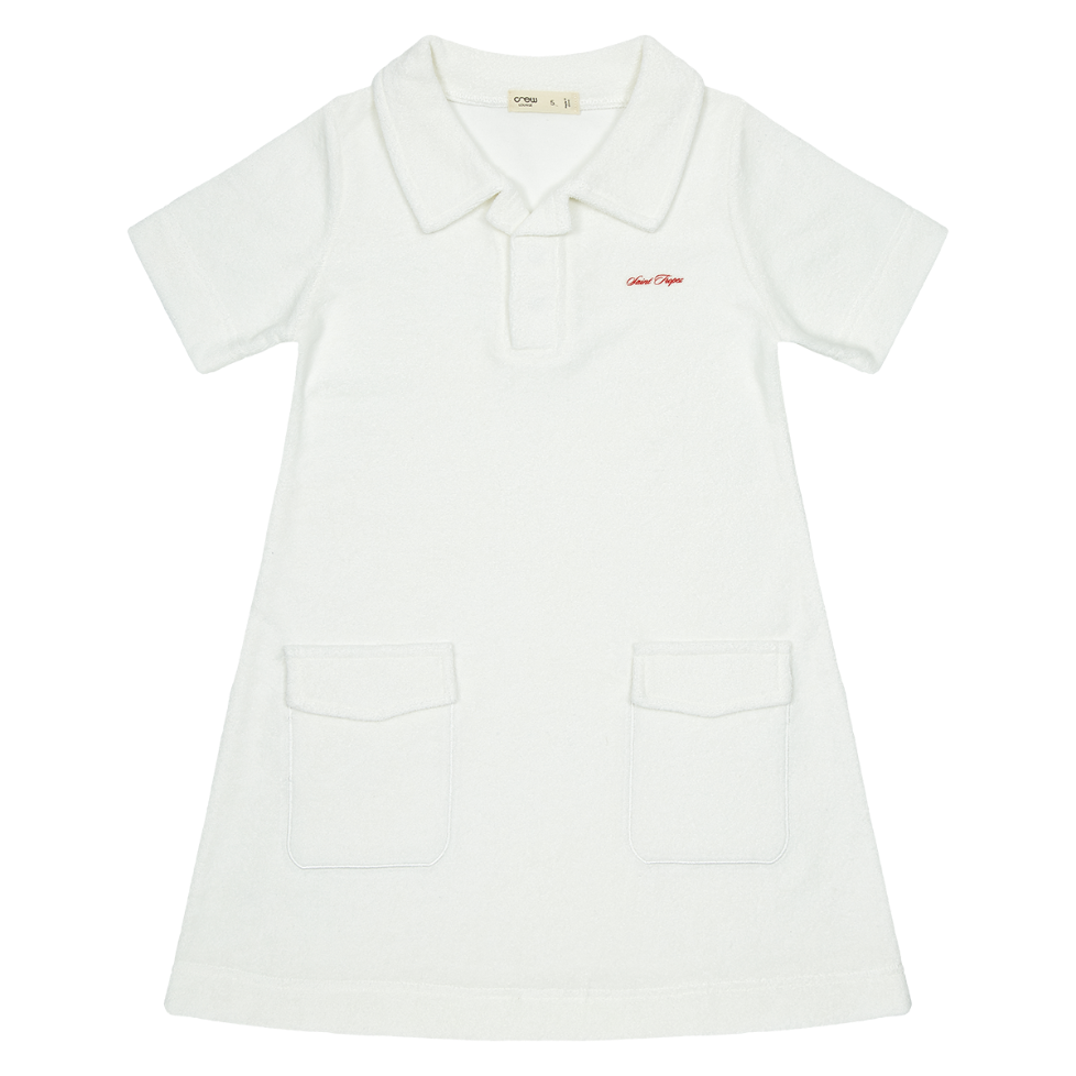 Nautical Terry Short Dress