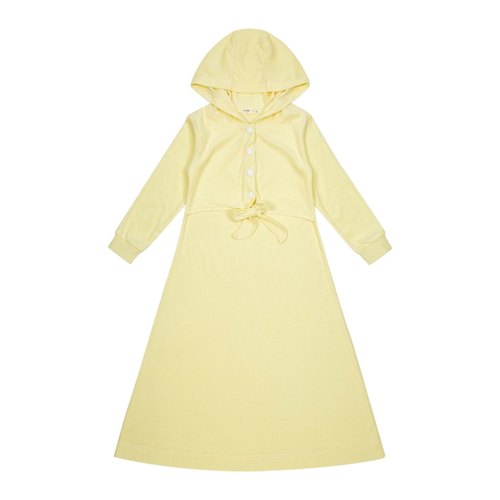 Pastel Terry Maxi Dress - Yellow