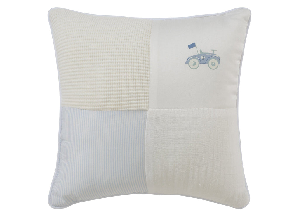 Carrera Pinstripe Throw Pillow - Blue