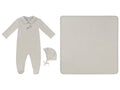 Magical Meadow Collar Footie 3PC Set - White Blue