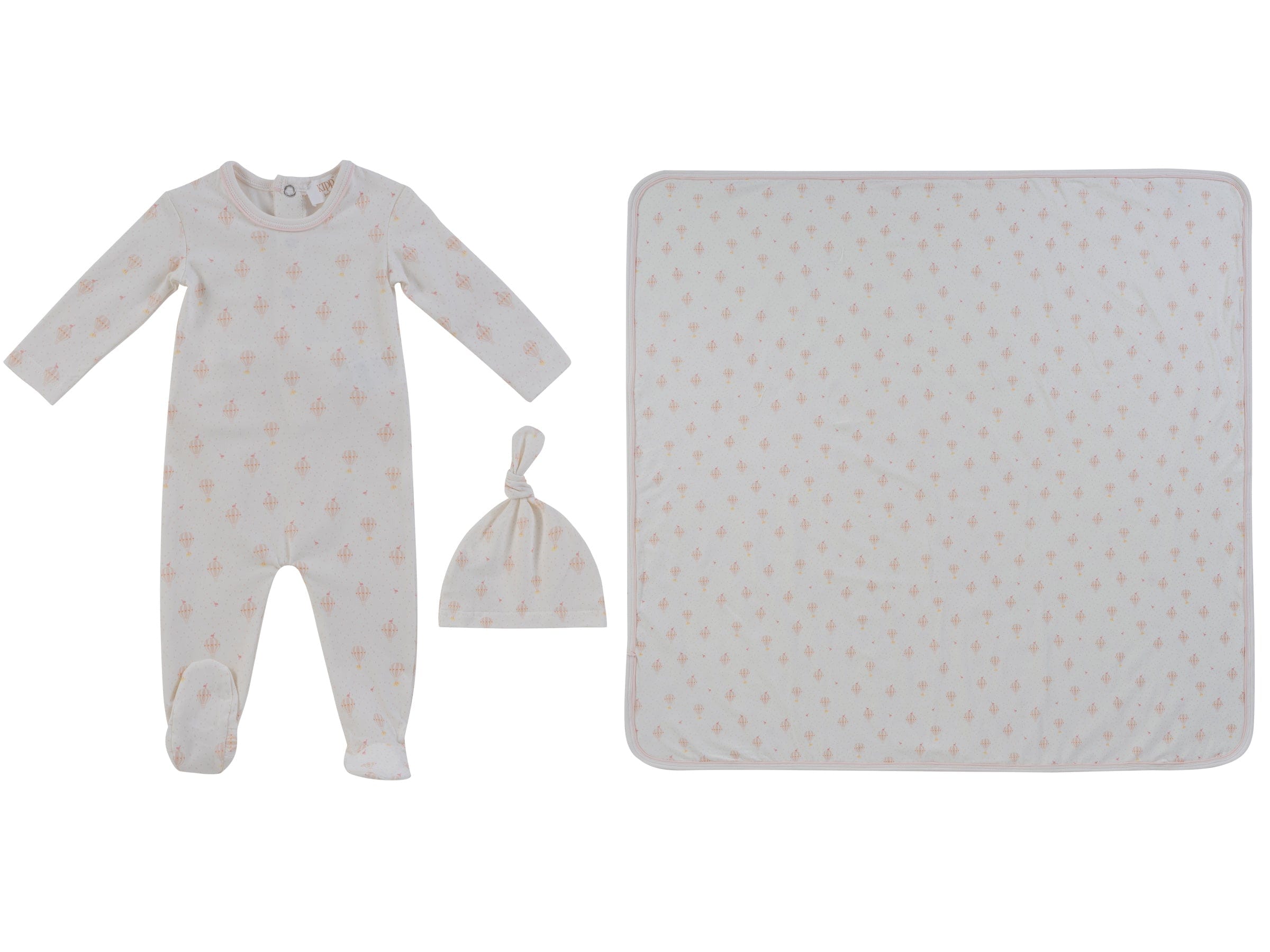 Up & Away Footie 3PC Set - Pink