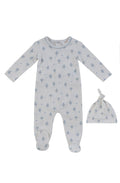 Up & Away Footie + Hat - Blue