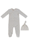 Cerise Footie + Hat - Blue