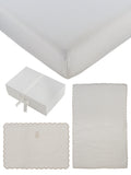 Teddy Au Pane 4PC Mini Crib Set - Stone