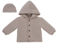 Knitted Jacket + Hat - Natural