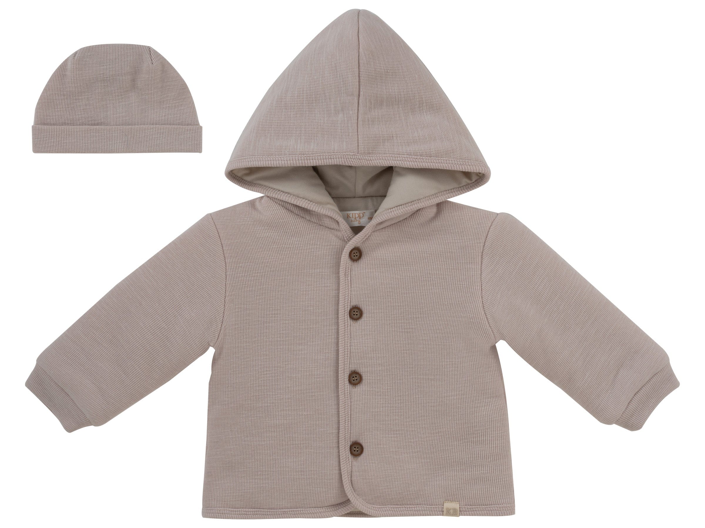 Knitted Jacket + Hat - Natural