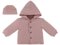 Knitted Jacket + Hat - Pink