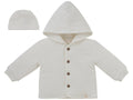 Knitted Jacket + Hat - White