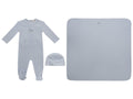 Carrera Pinstripe Footie 3PC Set - Blue