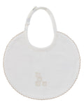 Baby Blocks Bib - White Stone