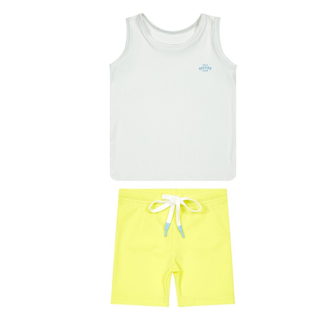 Pier 13 Boy Swim Tank Set - Yellow