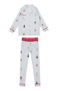Crew Bear Grandpa Set - Grey/Red