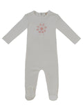 Carousel Footie - White Pink