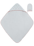 Petits Amis Towel & Mitt Set - Red