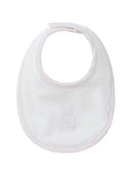 Petit Ours Bib - White Pink