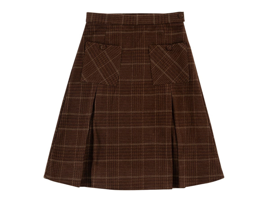 Leslie Wool Skirt - Caramel