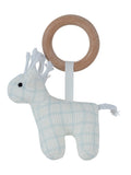 Whinny Plaid Toy Ring - Blue