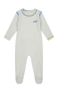 Color Stitch Lounge Footie - Blue