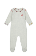 Color Stitch Lounge Footie - Red