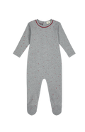 Polka Dot Lounge Footie - Pink