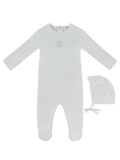 KB Logo Footie & Hat Set - White