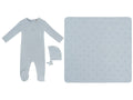 KB Logo Footie, Hat and Blanket Set - Blue
