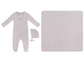 KB Logo Footie, Hat and Blanket Set - Pink