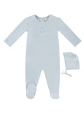 Petit Ours Footie & Hat Set - Blue