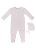 Petit Ours Footie & Hat Set - Pink