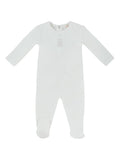 Petit Ours Footie - White Pink