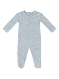 Whispering Blooms Footie - Dark Blue
