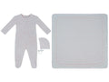 Whispering Blooms Footie, Hat & Blanket Set - Pink