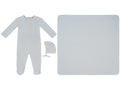 Whispering Blooms Footie, Hat & Blanket Set - Rose