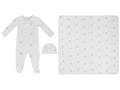 Ciel Enfant Wrap Footie, Hat & Blanket Set - Pink