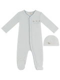 Petits Amis Terry Footie & Hat Set - Blue