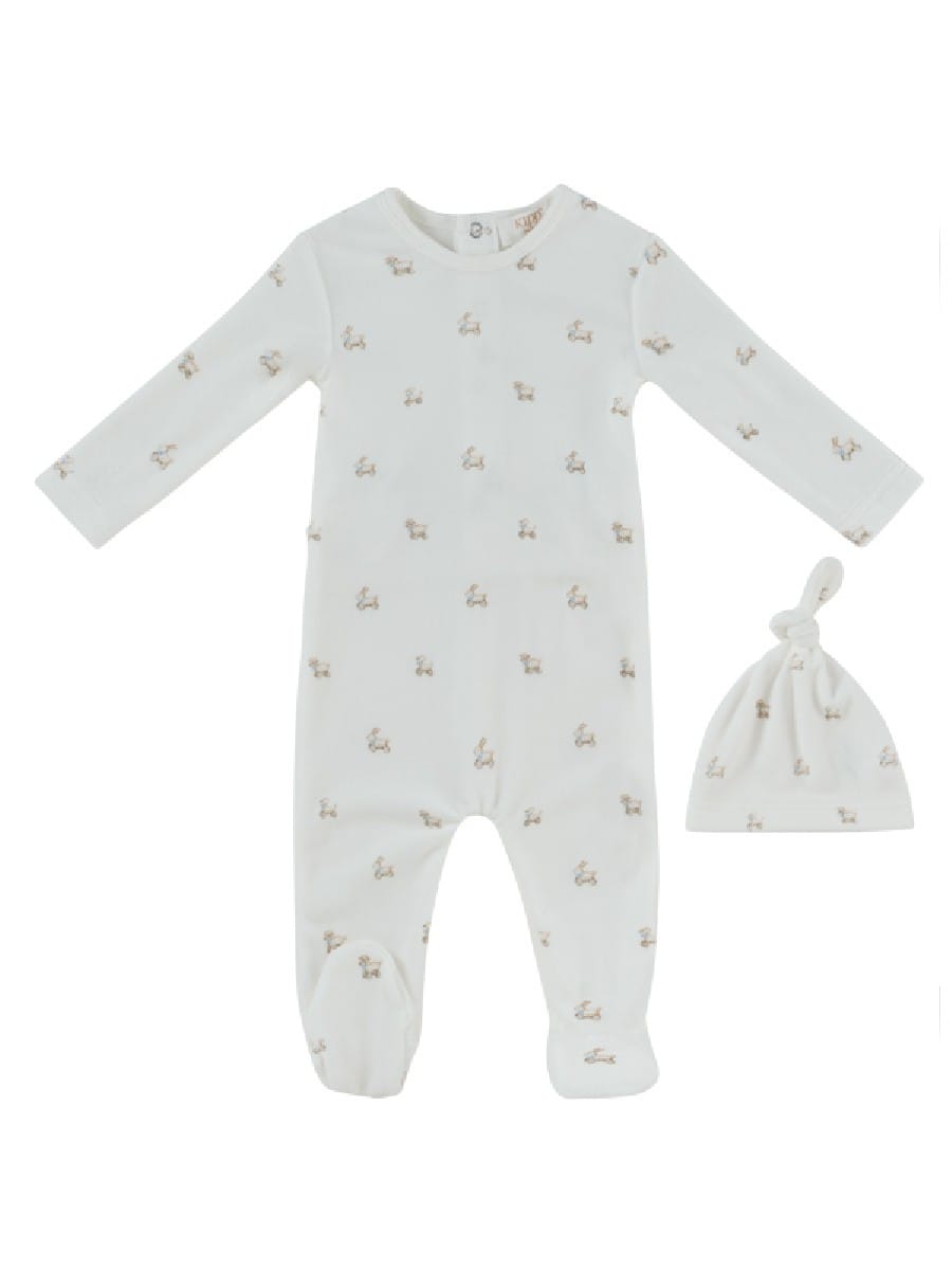 Petits Amis Footie & Hat Set - Blue