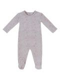 Woodland Toile Footie - Rose