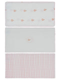 Ciel Enfant Burp Cloth Set of 3 - Pink