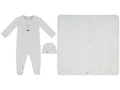 Atelier Bunny Footie, Hat & Blanket Set - Blue