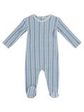 Atelier Cable Footie - Blue