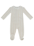 Atelier Cable Footie - White